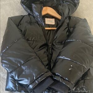 Kids Black Puffer Jacket